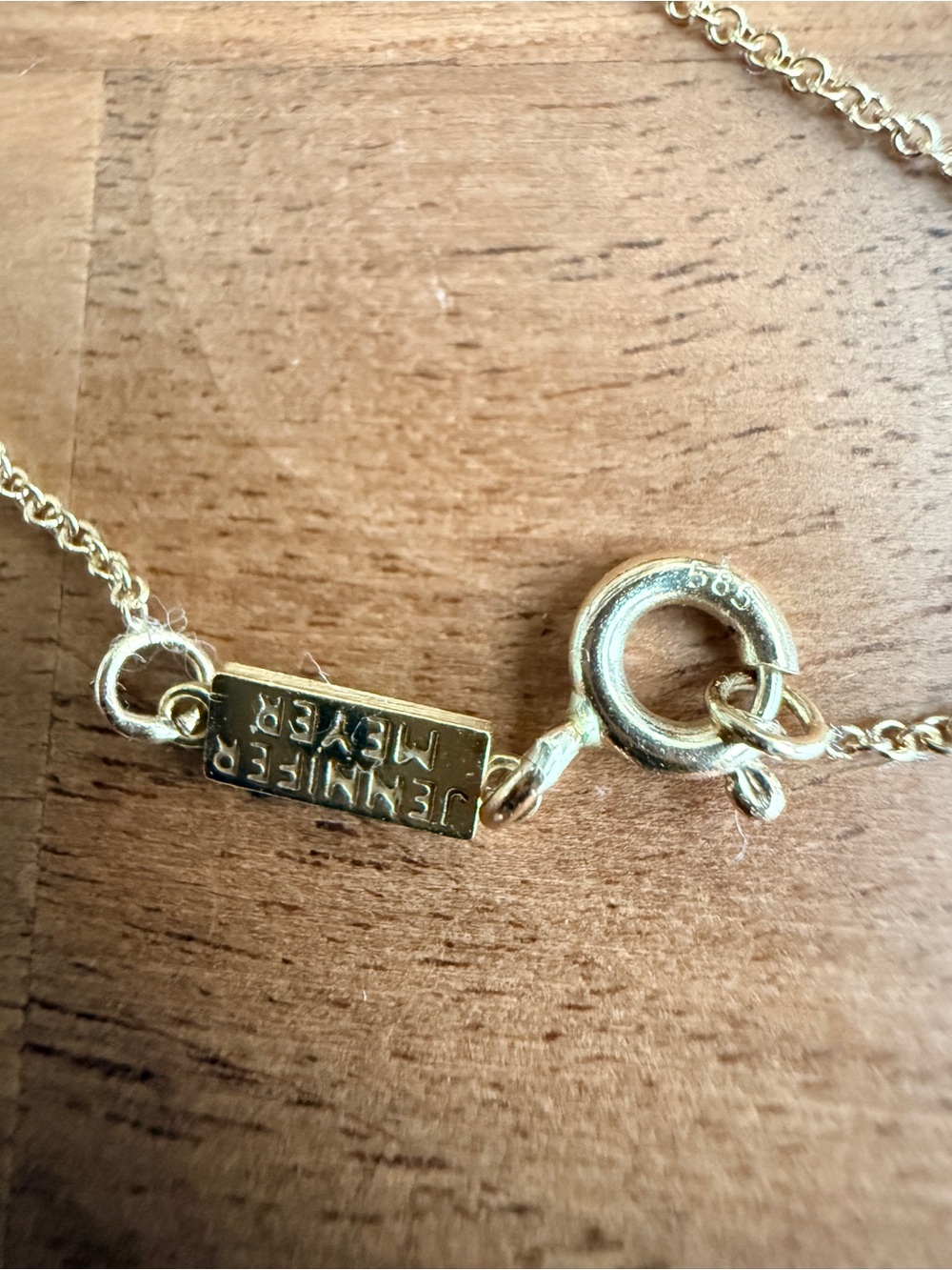 Jennifer Meyer Mini Diamond Open Evil Eye Necklace - Picture 5 of 7